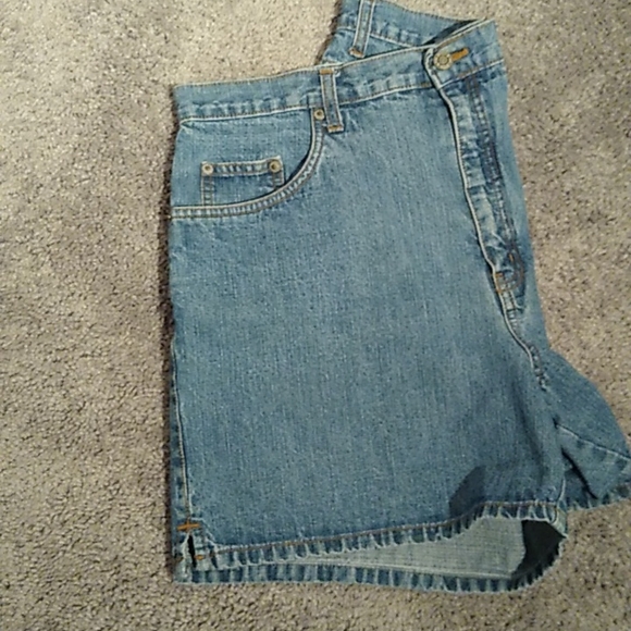 Vintage Halston jean shorts Misses Size 14 - Picture 7 of 11